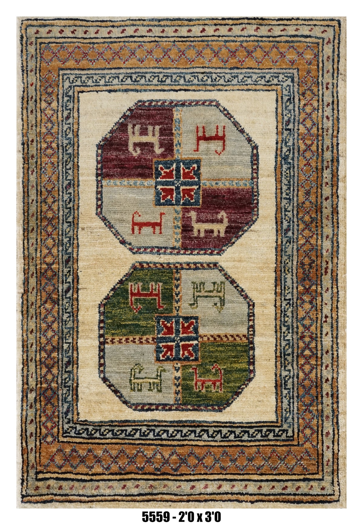 Handmade Afghan Rug — 2x3