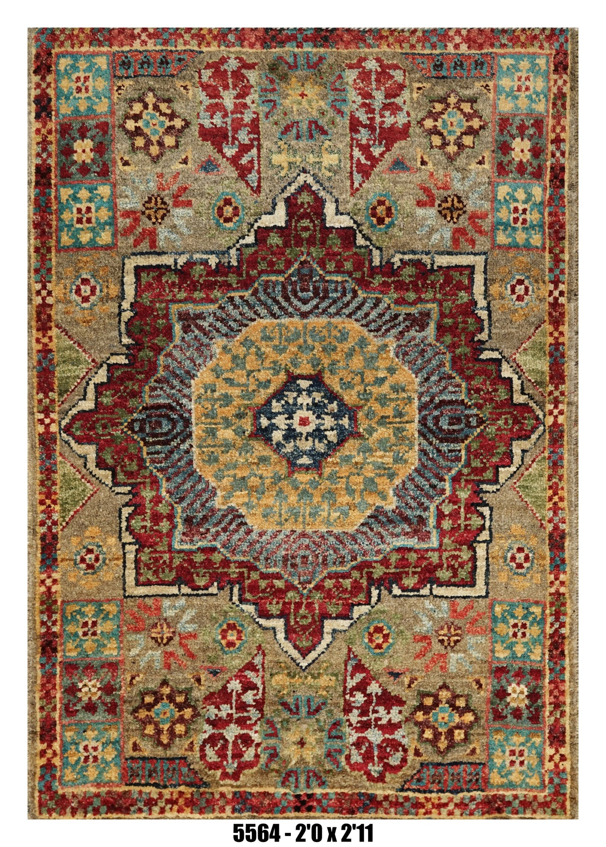 Handmade Afghan Rug — 2x3