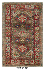 Handmade Afghan Rug — 3x4-5