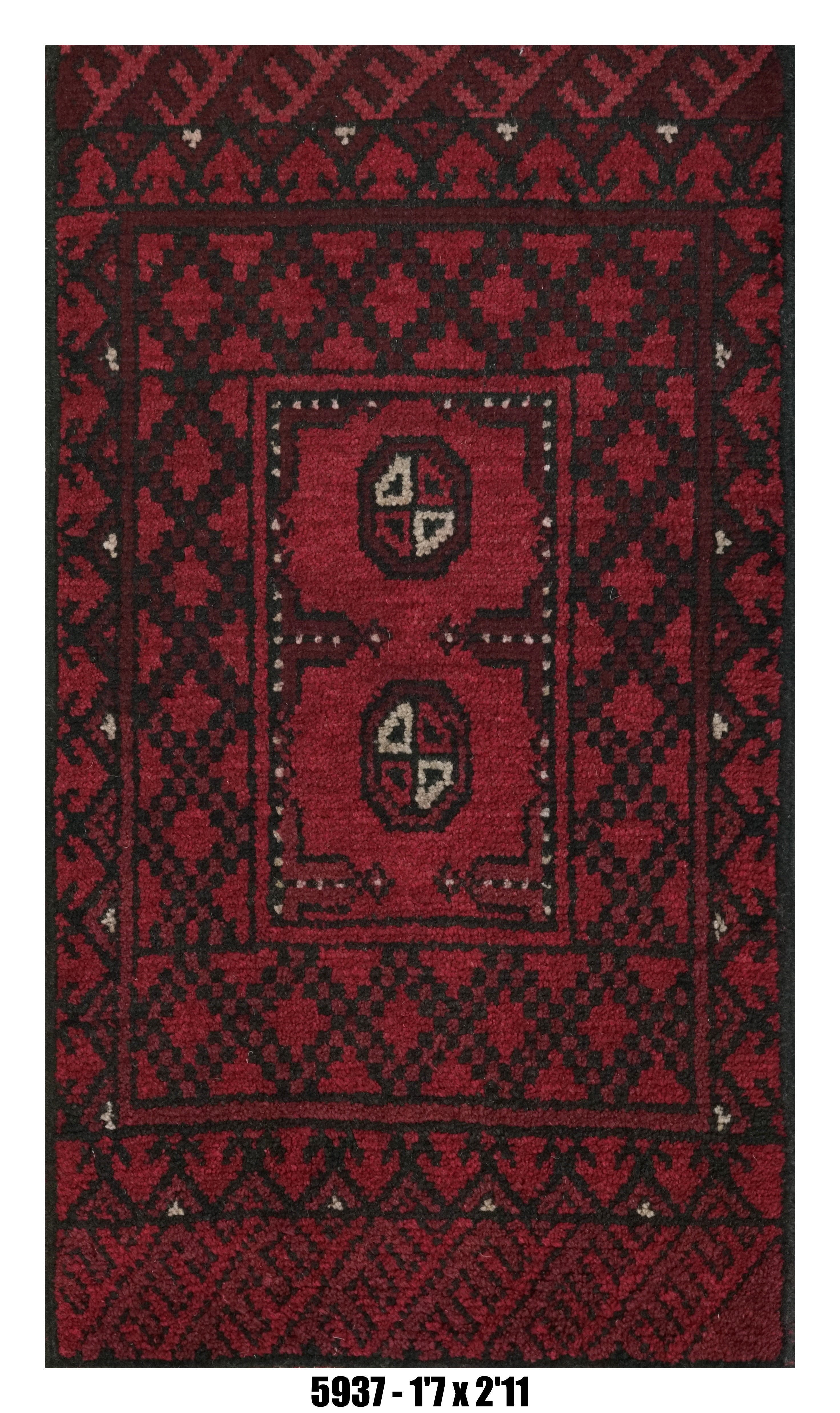 Handmade Afghan Rug — 3x4-5