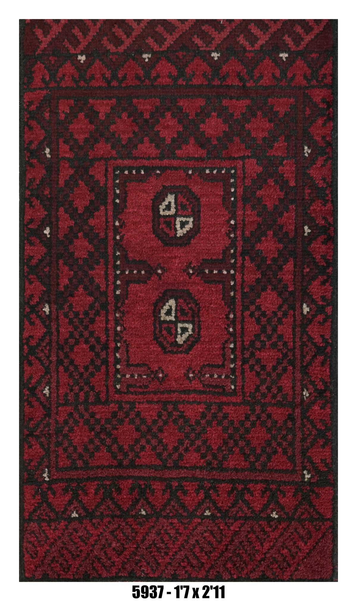 Handmade Afghan Rug — 3x4-5