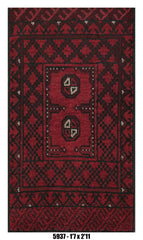 Handmade Afghan Rug — 3x4-5