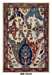 Handmade Afghan Rug — 3x4-5