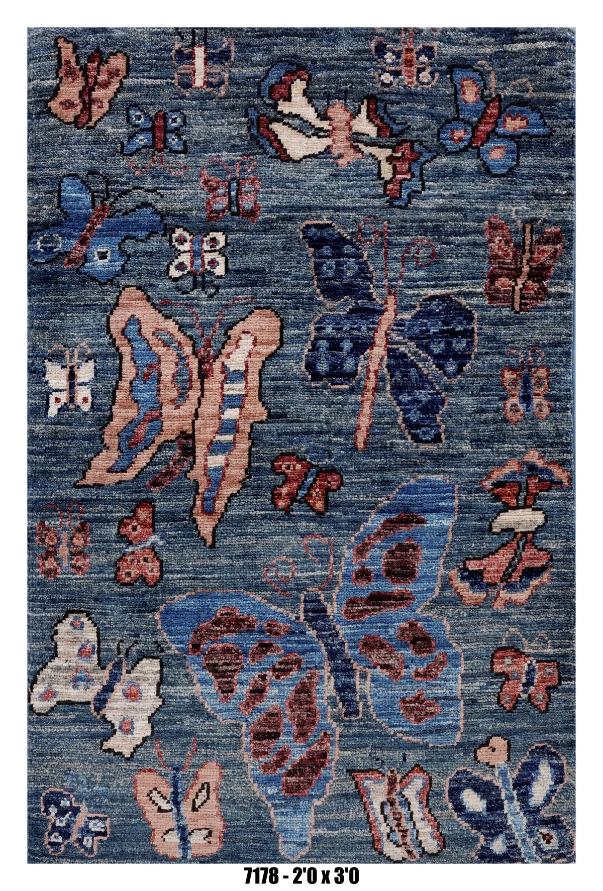 Handmade Afghan Rug — 3x4-5