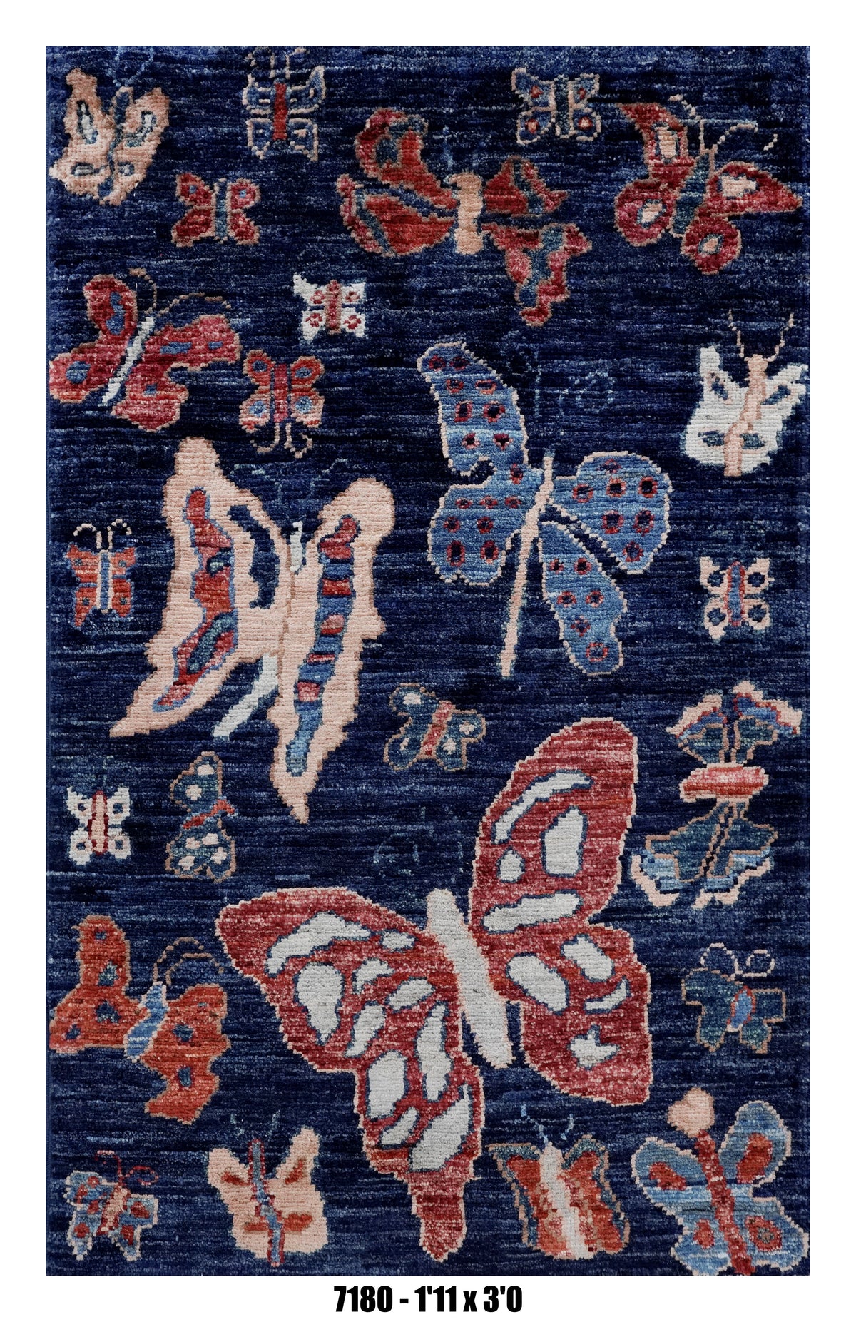 Handmade Afghan Rug — 3x4-5