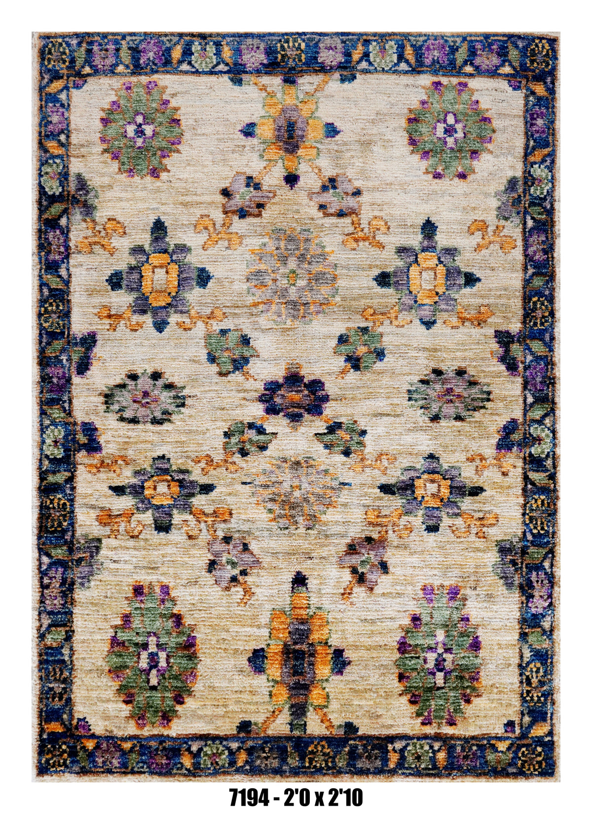 Handmade Afghan Rug — 3x4-5