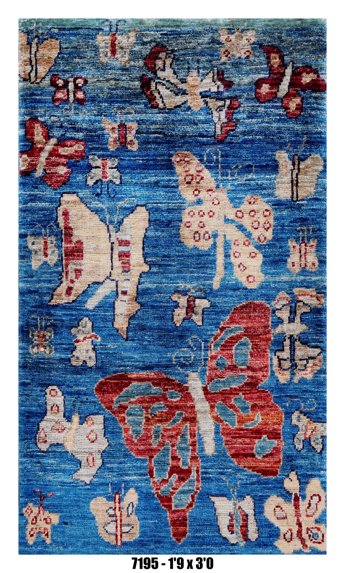 Handmade Afghan Rug — 3x4-5