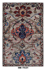 Handmade Afghan Rug — 3x4-5