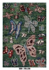 Handmade Afghan Rug — 3x4-5