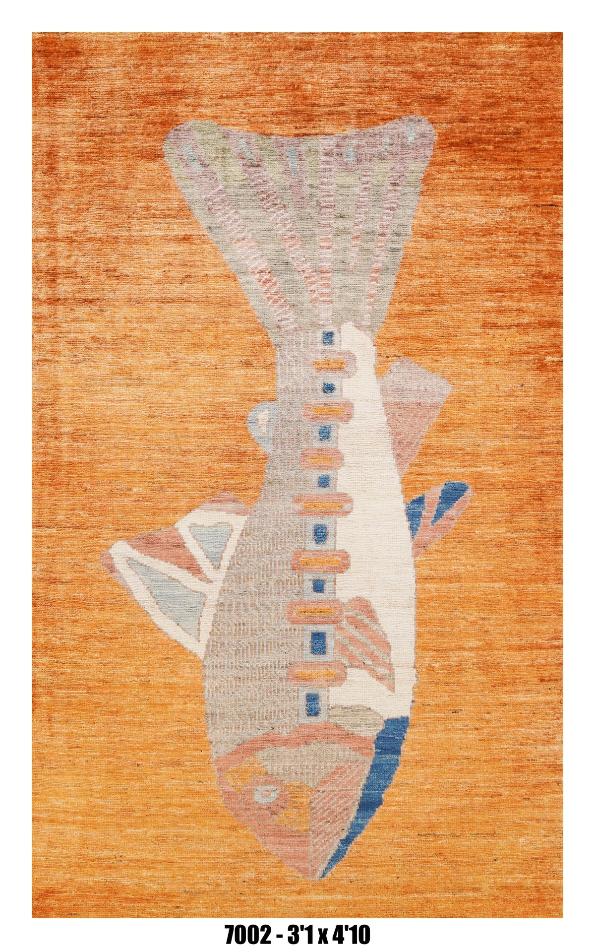 Handmade Afghan Rug — 3x4-5