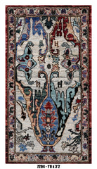 Handmade Afghan Rug — 3x4-5