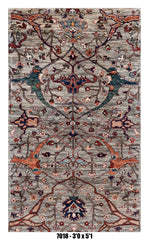 Handmade Afghan Rug — 3x4-5