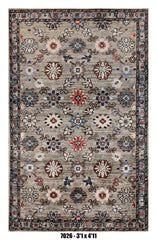 Handmade Afghan Rug — 3x4-5