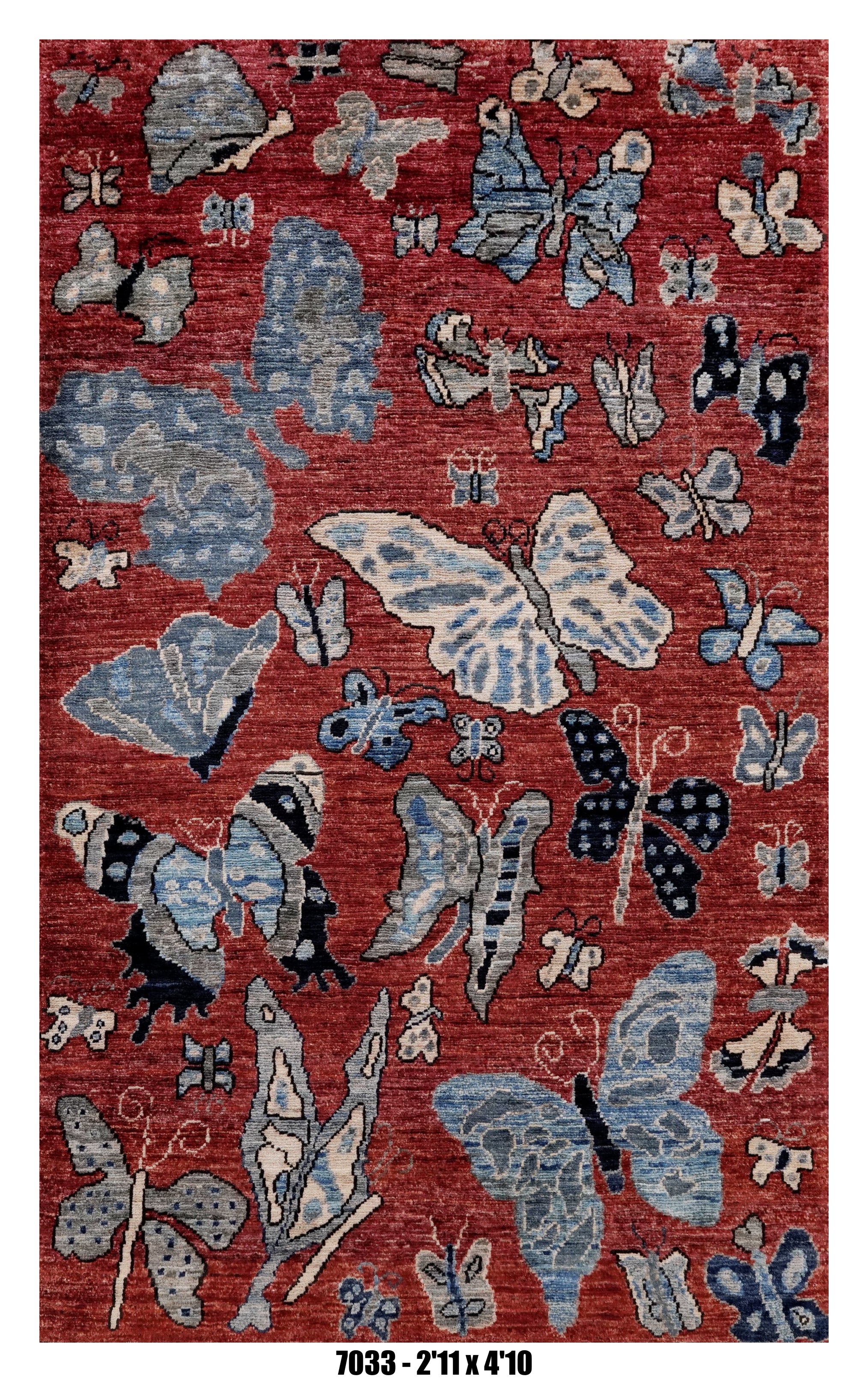 Handmade Afghan Rug — 3x4-5