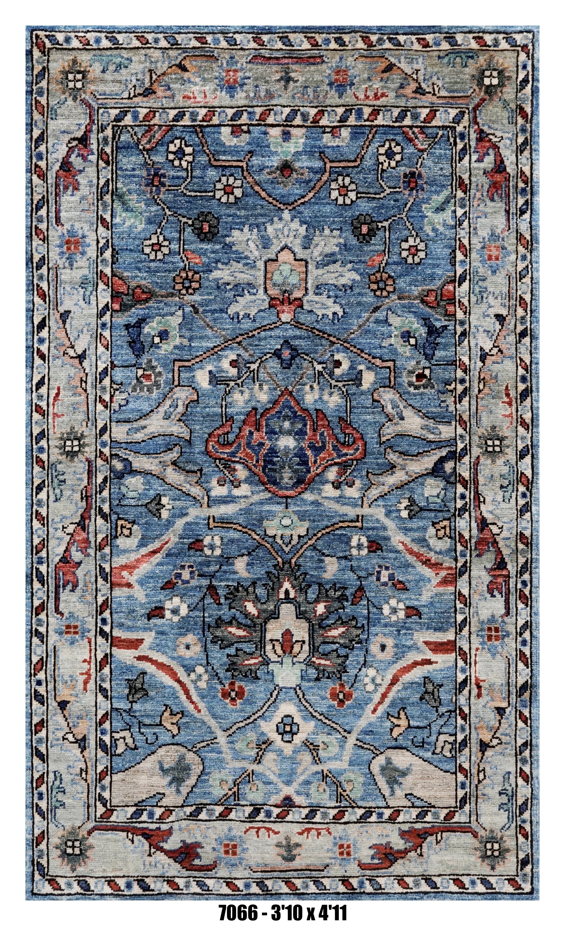 Handmade Afghan Rug — 3x4-5