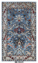 Handmade Afghan Rug — 3x4-5