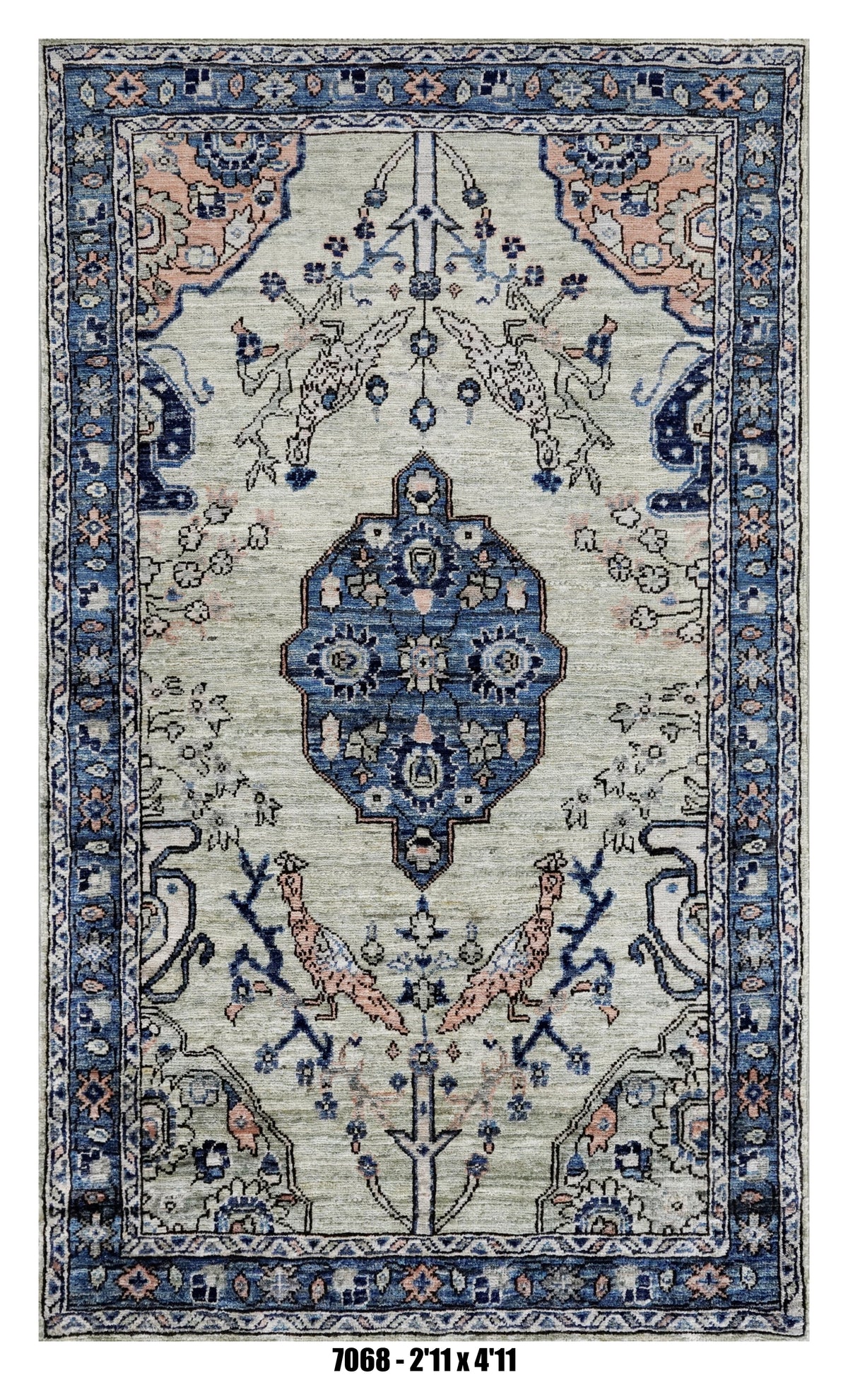 Handmade Afghan Rug — 3x4-5