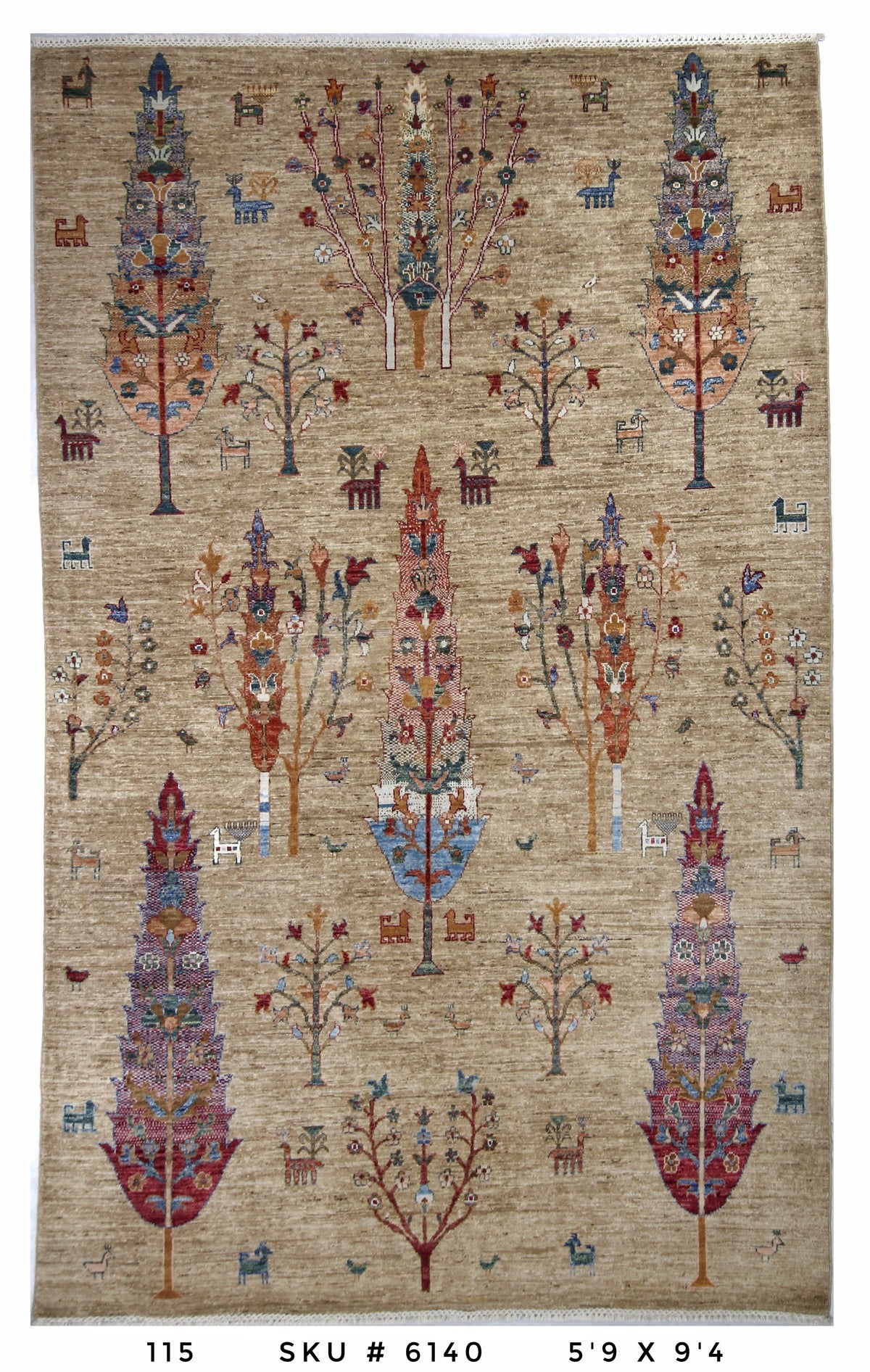 Handmade Afghan Rug — 6x8-9