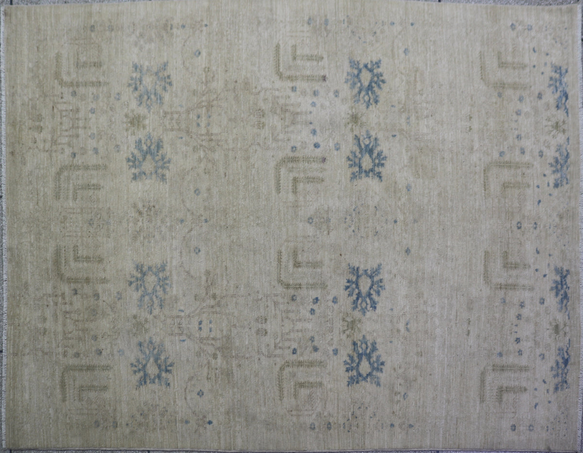 Handmade Afghan Rug — 6x8-9