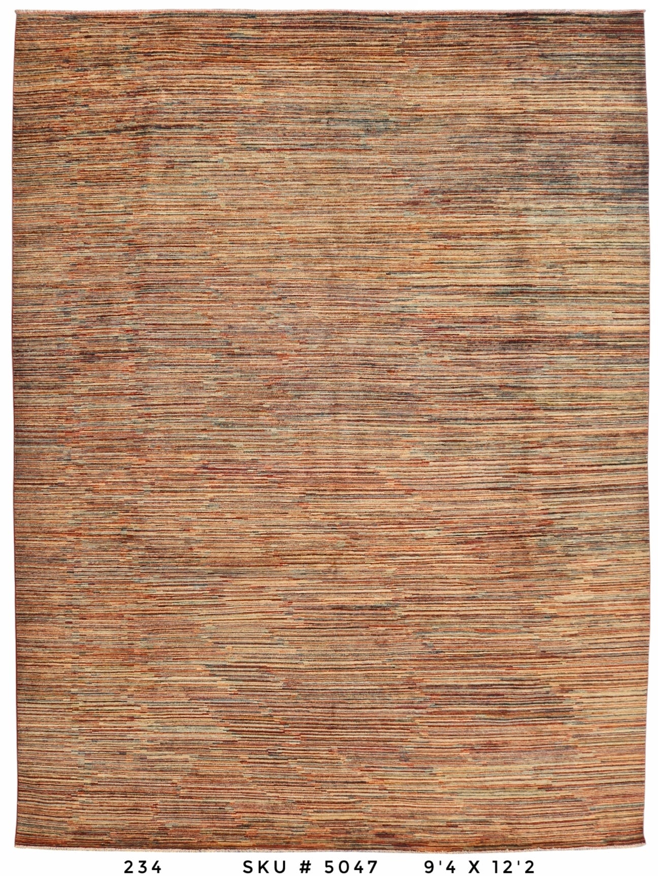 Handmade Afghan Rug — 9x12