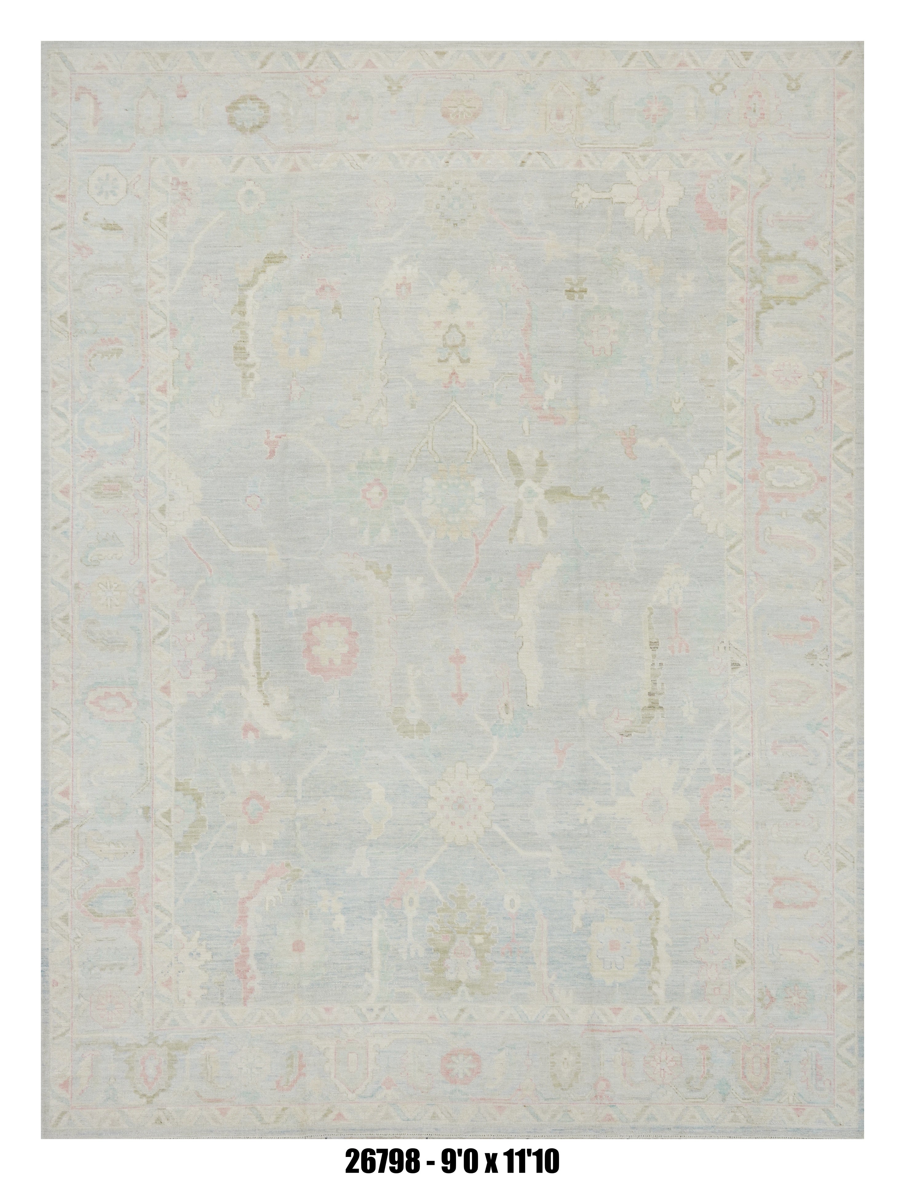 Handmade Afghan Rug — 9x12