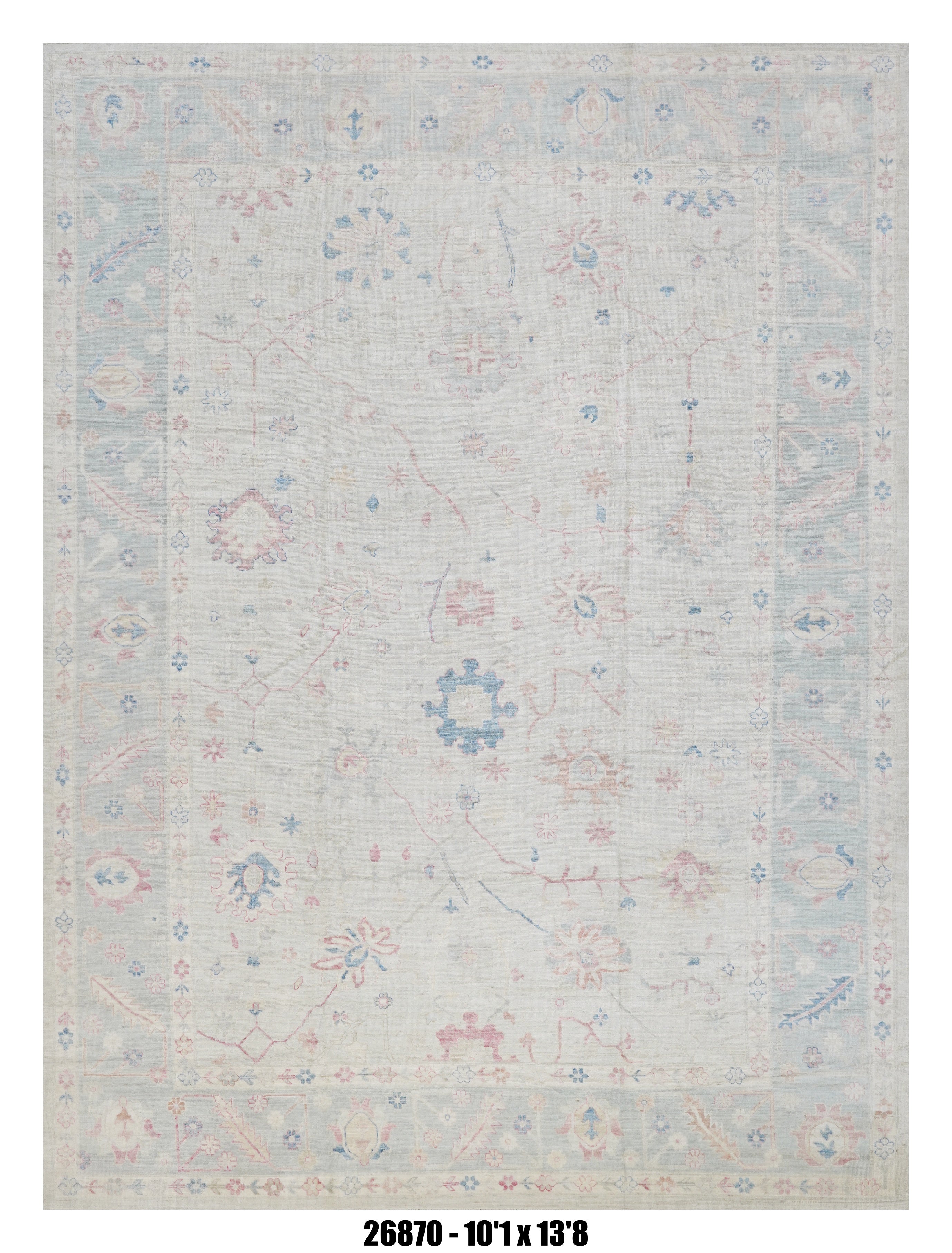 Handmade Afghan Rug — 10x14