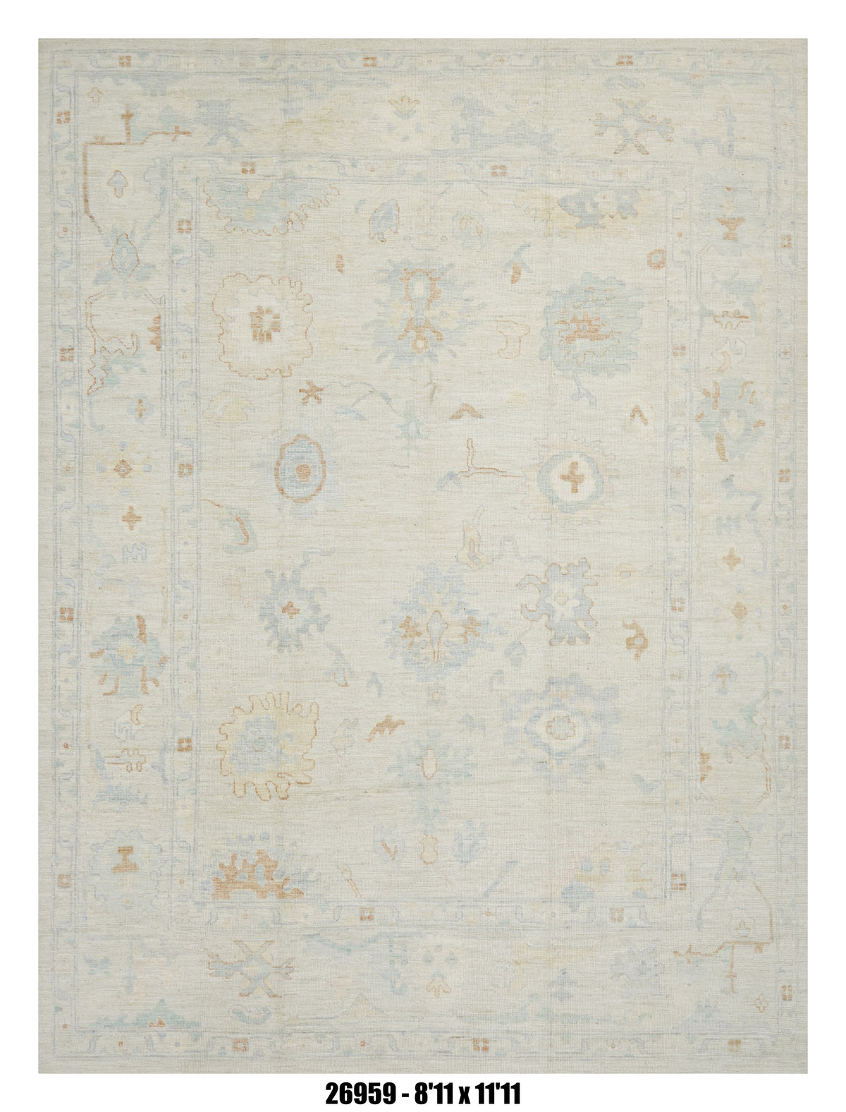 Handmade Afghan Rug — 9x12