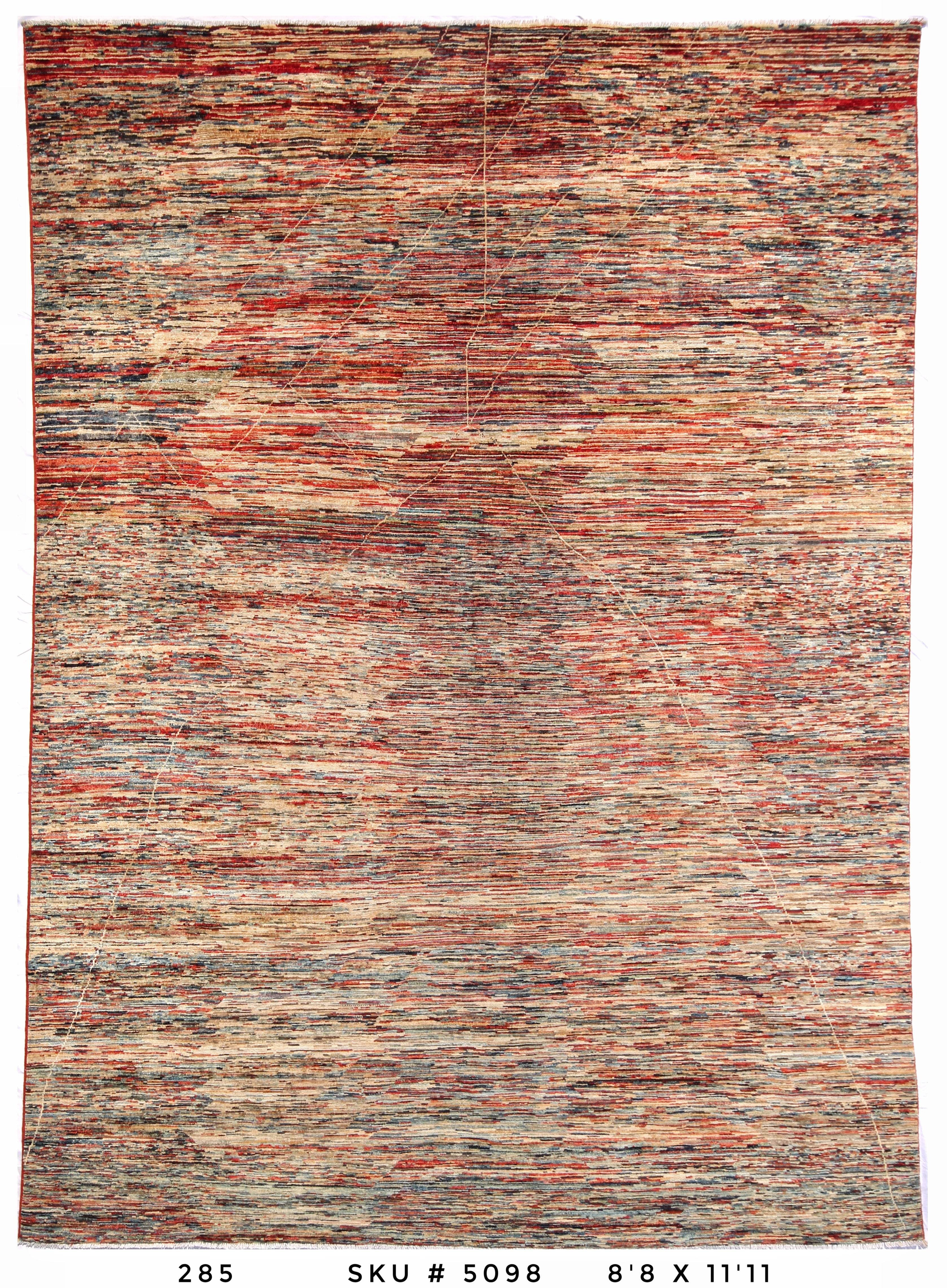 Handmade Afghan Rug — 9x12