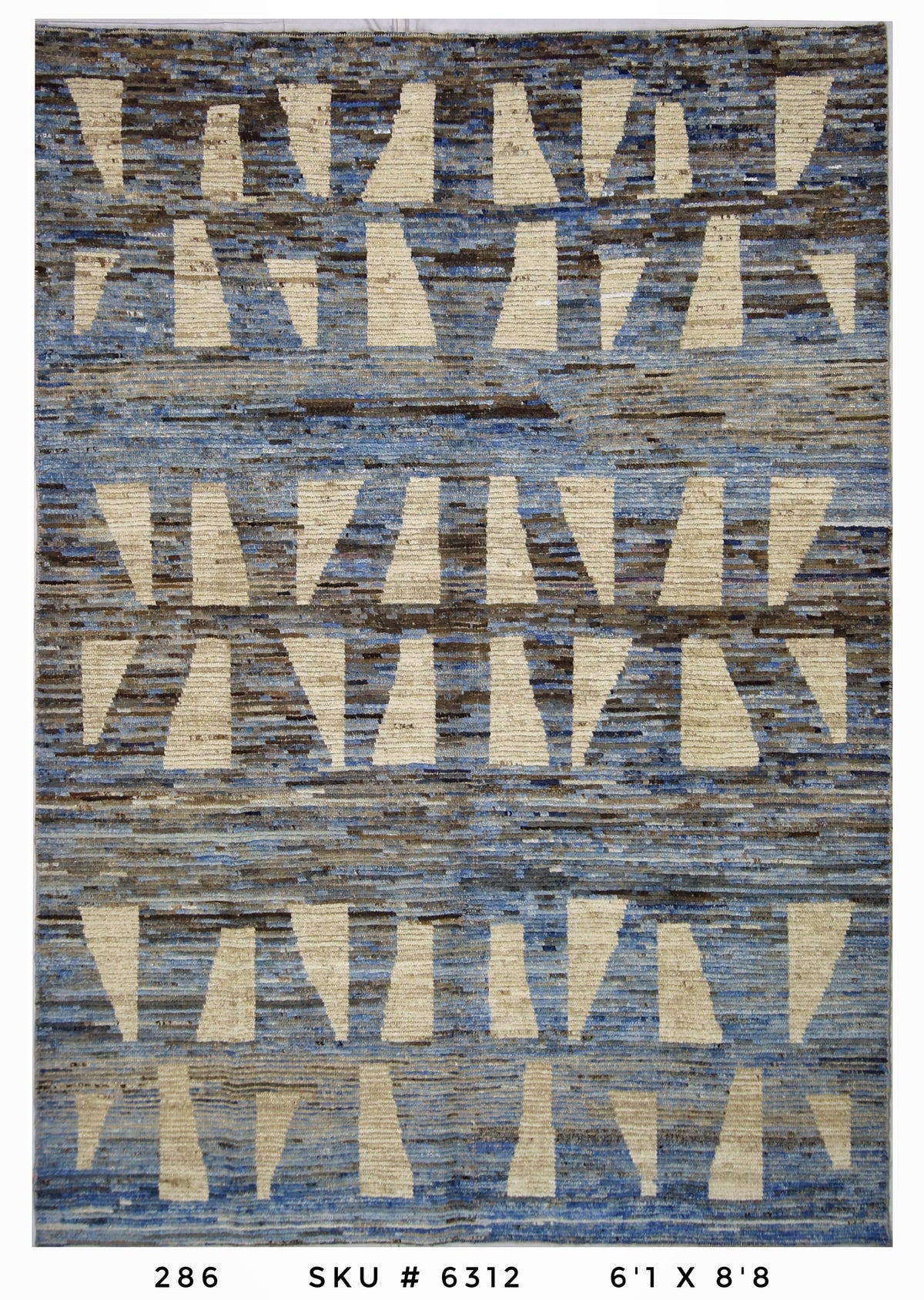 Handmade Afghan Rug — Moroccan 6x8-9
