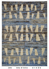 Handmade Afghan Rug — Moroccan 6x8-9