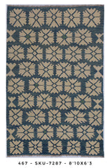 Handmade Afghan Rug — Killim 6x8-9