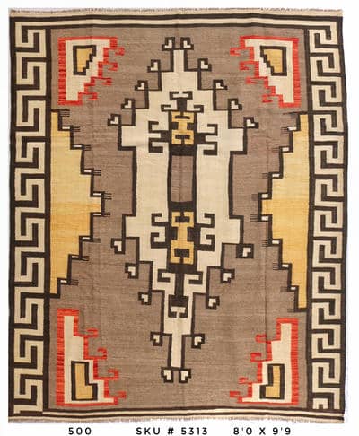 Southwestern Tribal Kilim Area Rug – 8'0" x 9'9"