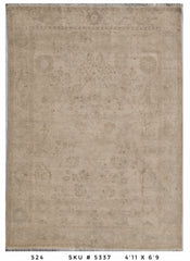 Handmade Afghan Rug — 5x7-8