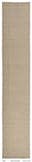 Neutral Runner Rug 2'9" x 16'2" – Beige Minimal Textured Hallway Runner