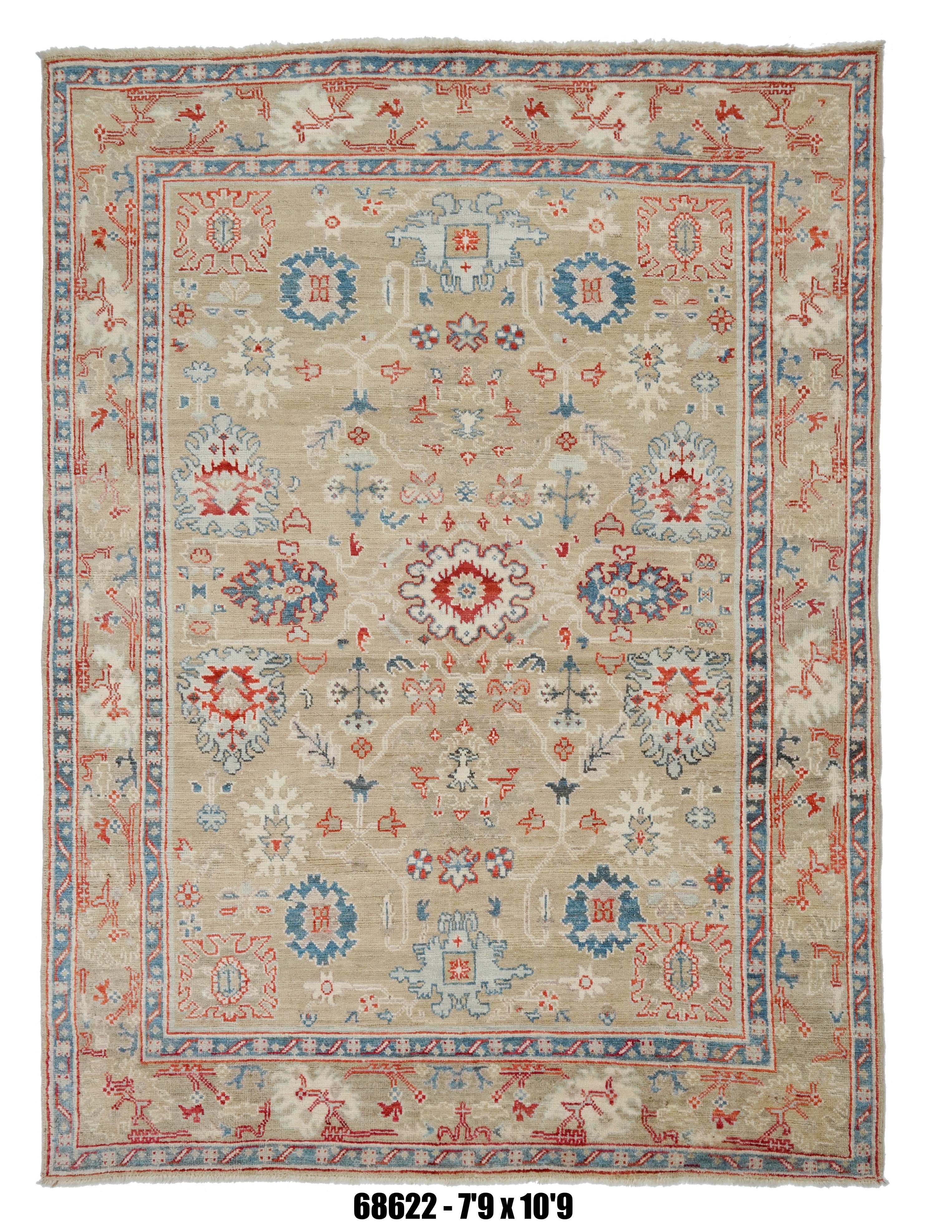 Handmade Afghan Rug — 8x10