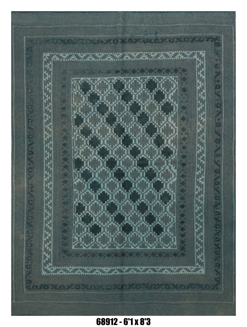Handmade Afghan Rug — Killim 6x8-9