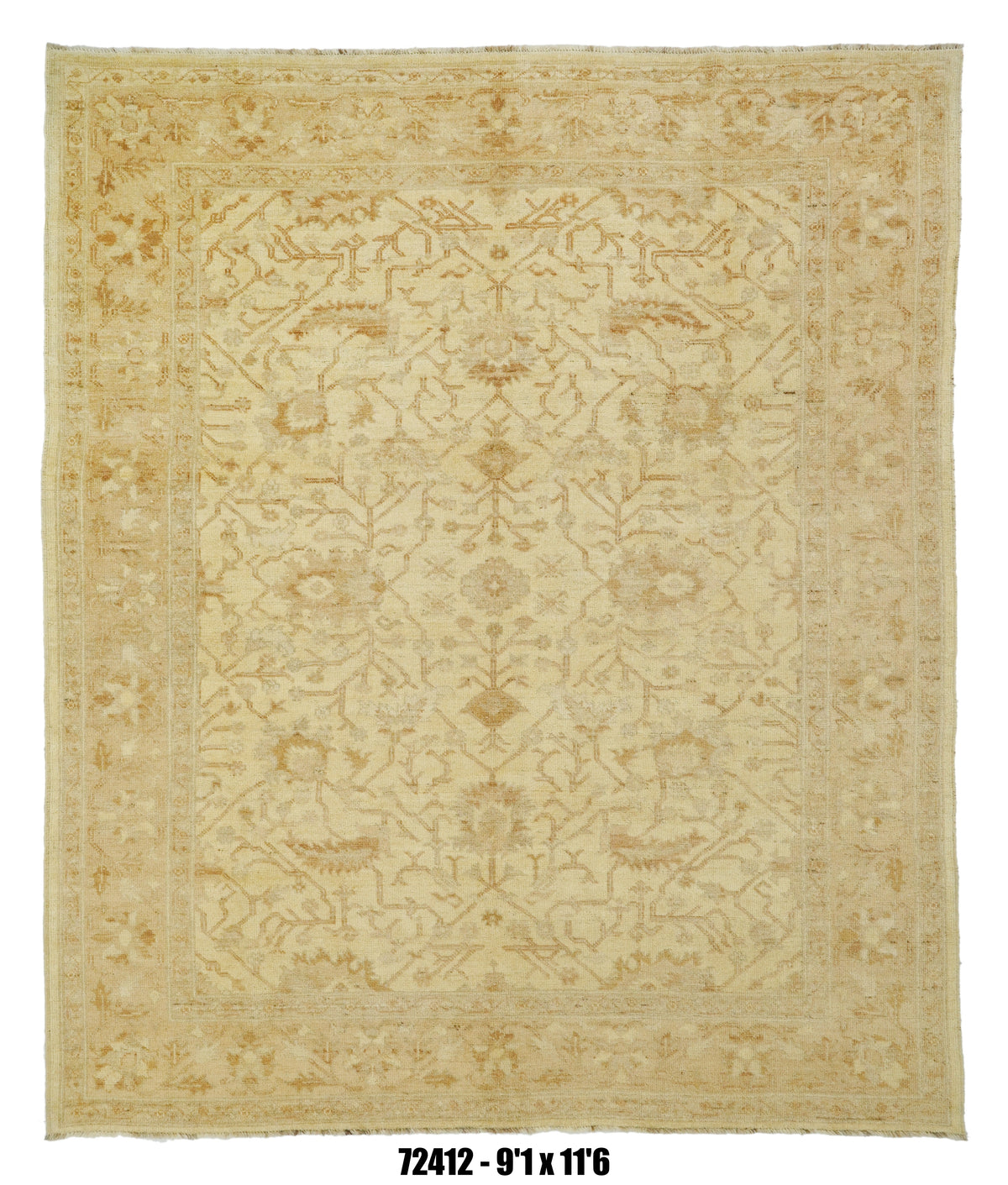 Handmade Afghan Rug — 9x12