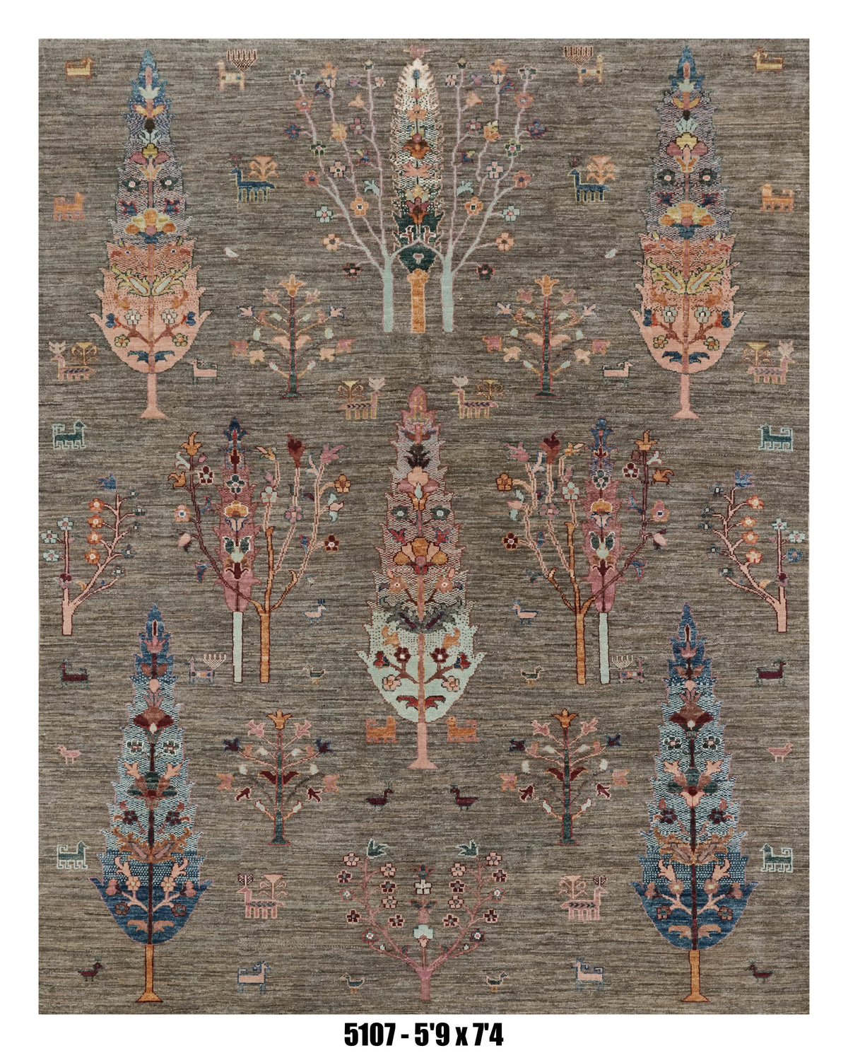 Handmade Afghan Rug — 5x7-8
