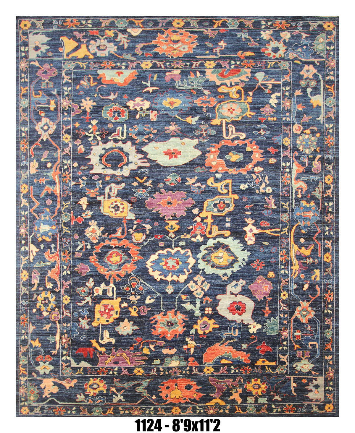 Handmade Afghan Rug — 9x12