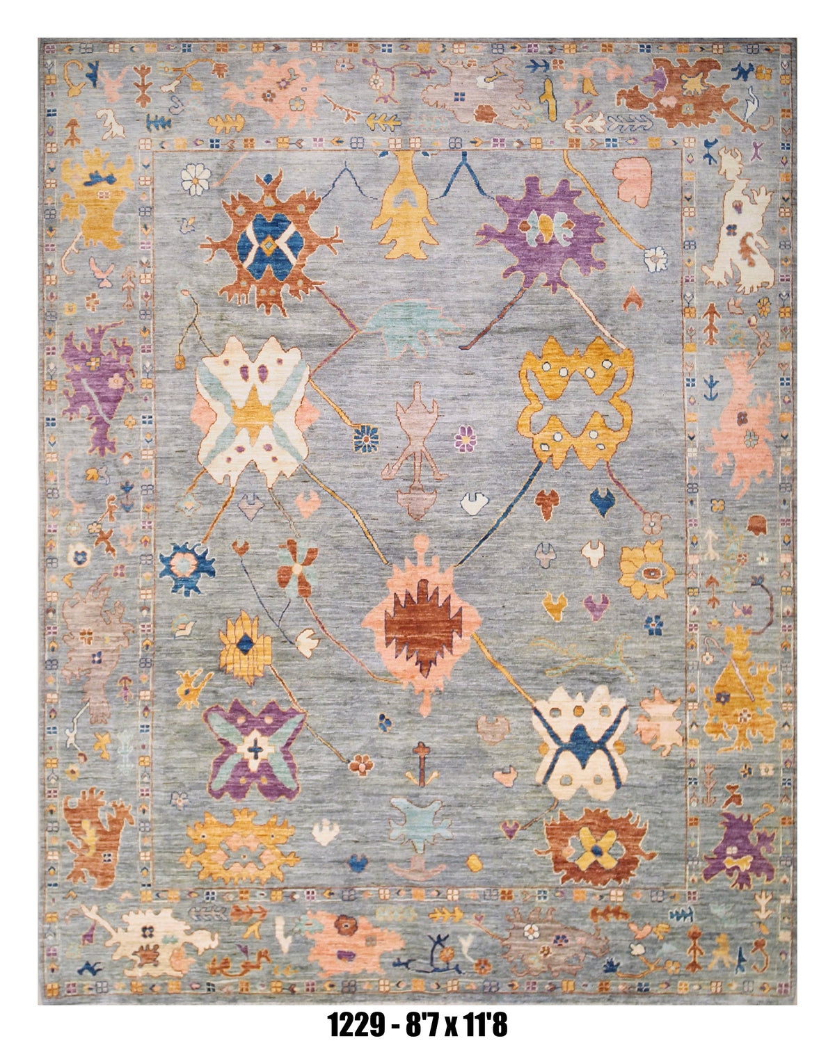 Handmade Afghan Rug — 9x12