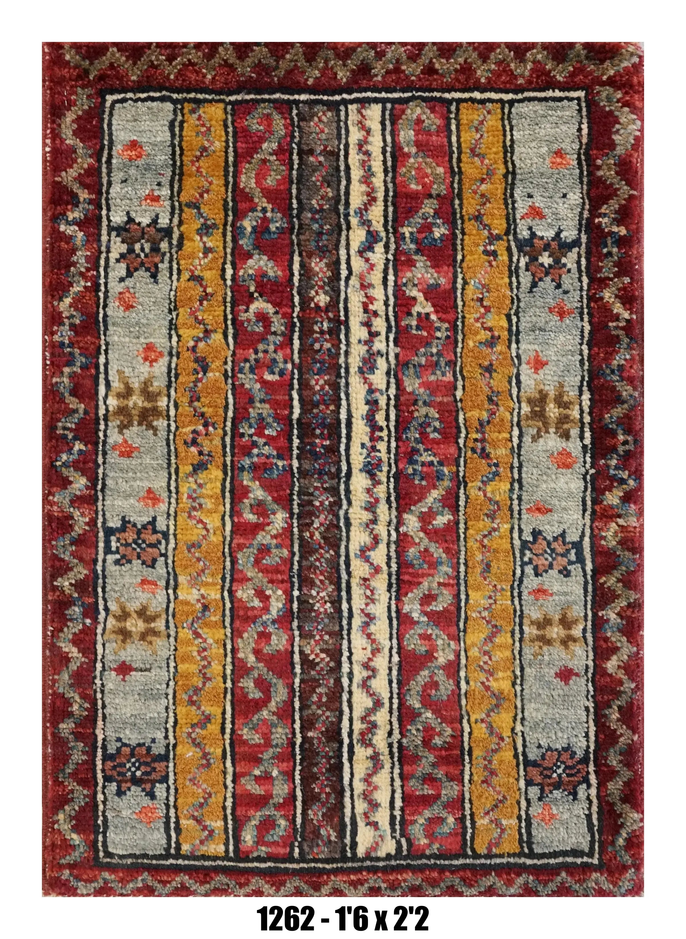 Handmade Afghan Rug — 1x2 — 1'6x2'2