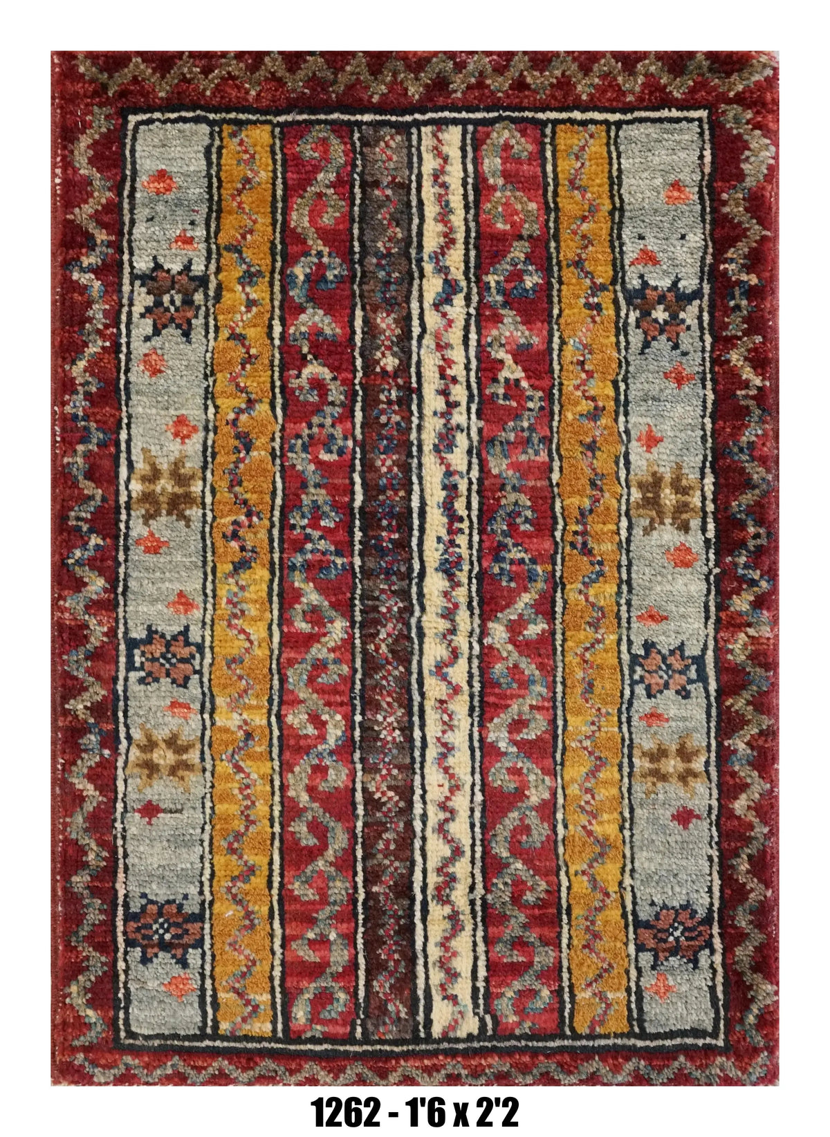 Handmade Afghan Rug — 1x2 — 1'6x2'2
