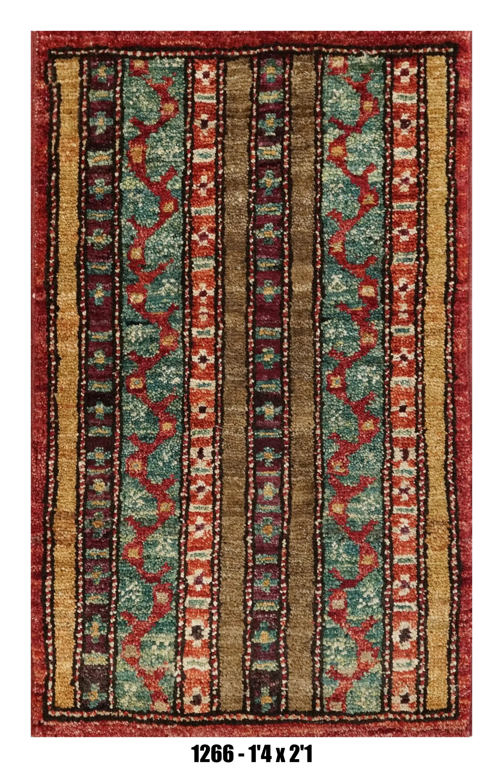 Handmade Afghan Rug — 1x2 — 1'4x2'1