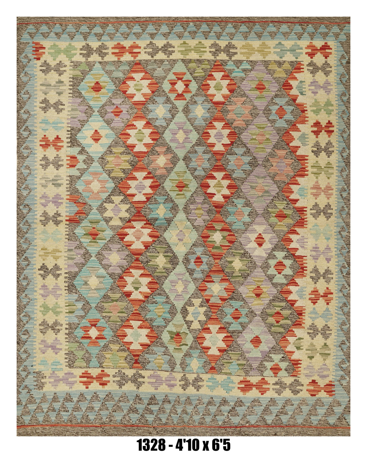 Handmade Afghan Rug — Killim 5x7-8