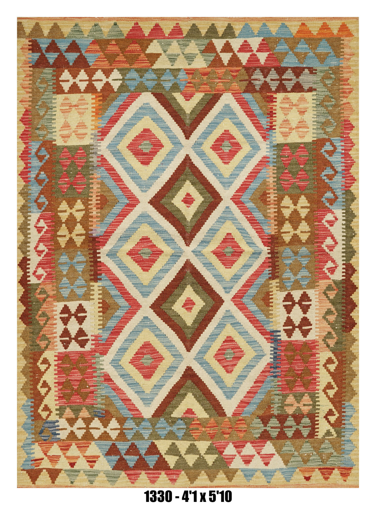 Handmade Afghan Rug — Killim 4x6