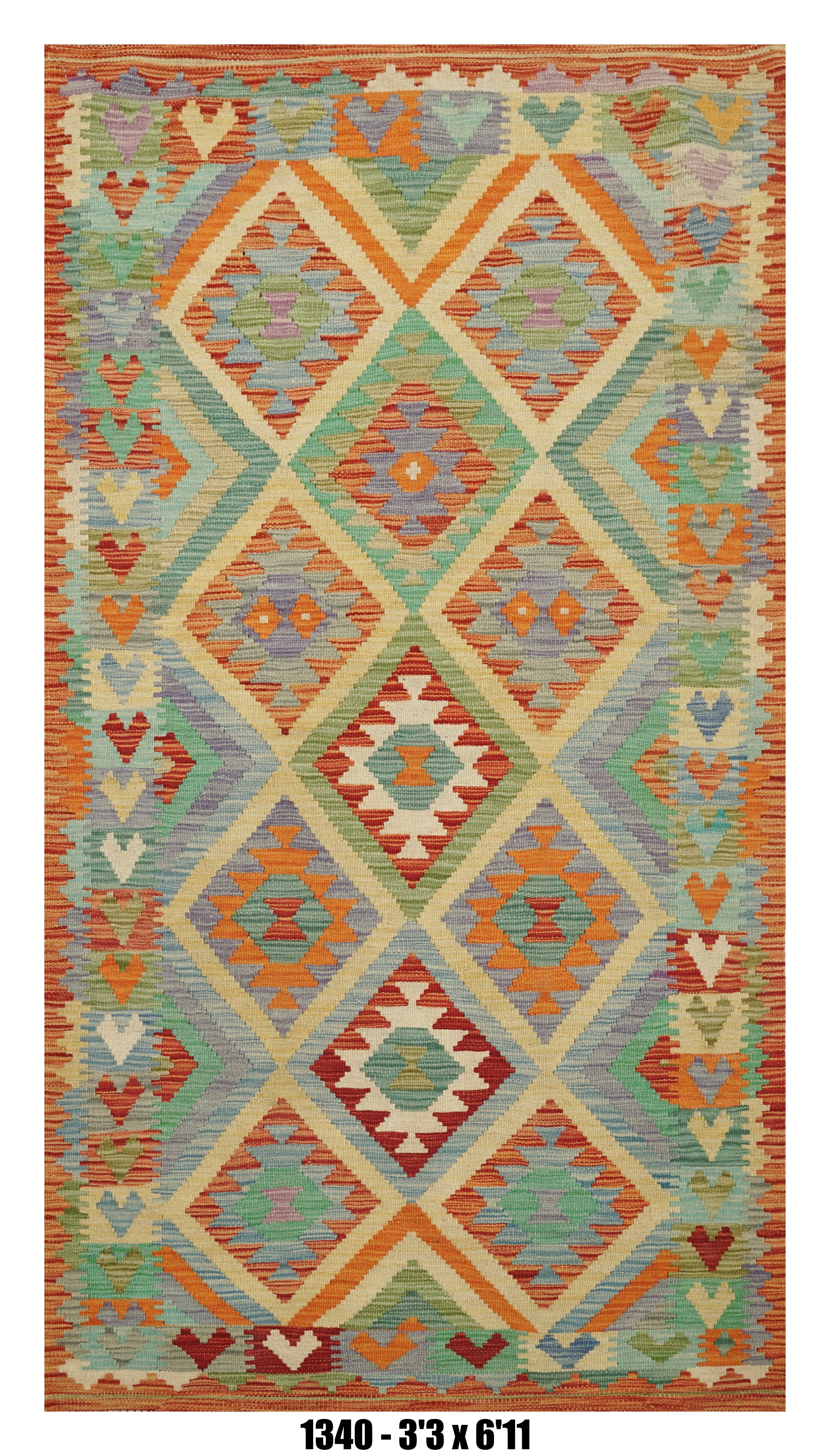 Handmade Afghan Rug — Killim Runner