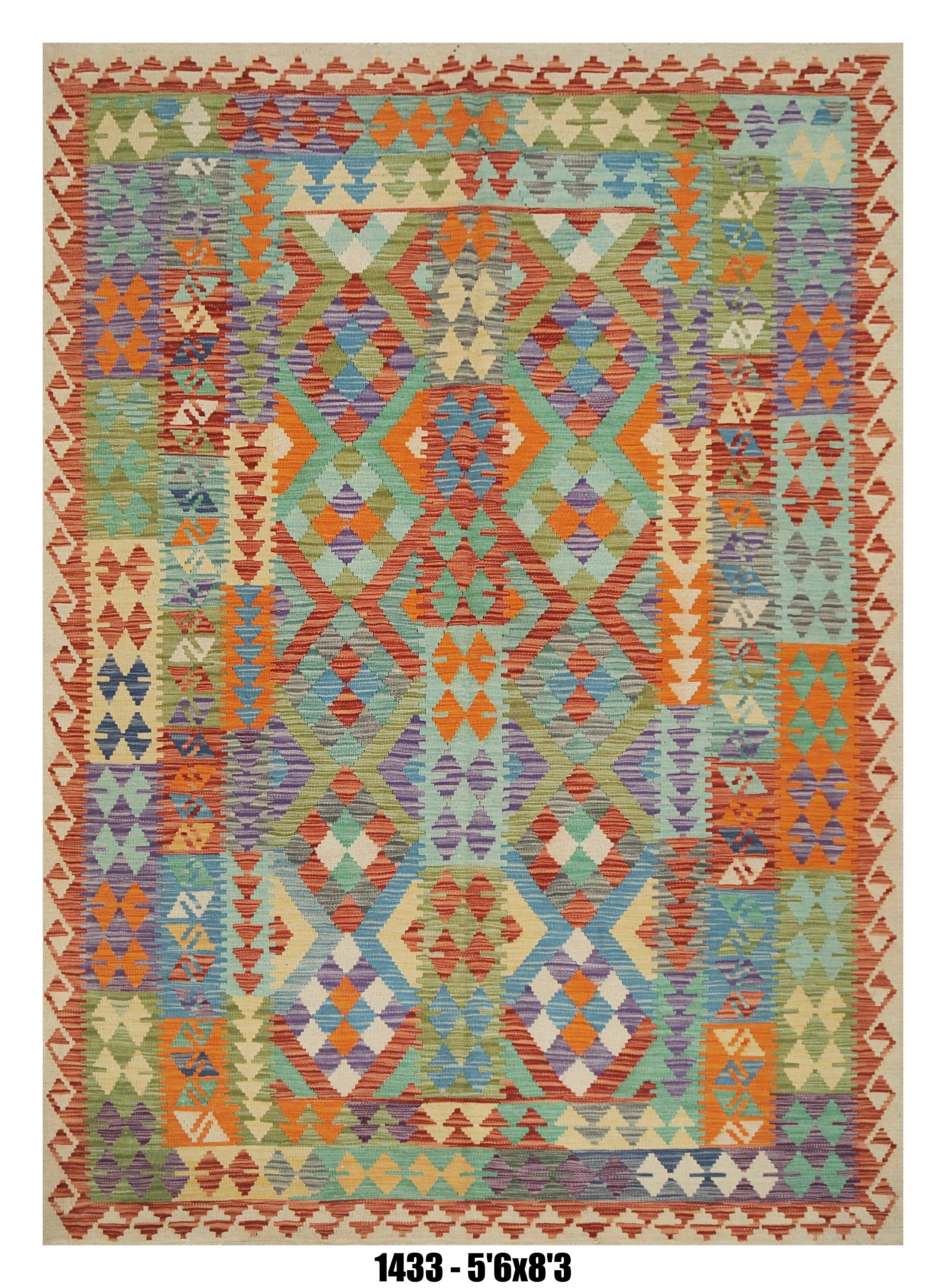 Multicolor Tribal Kilim Area Rug