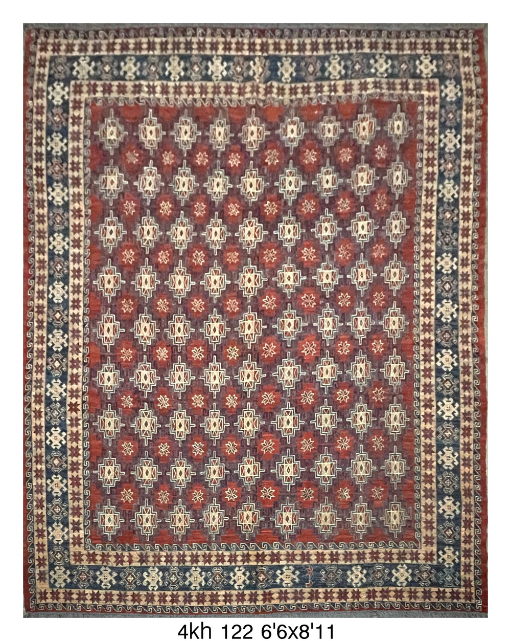 Handmade Afghan Rug — Killim 6x8-9