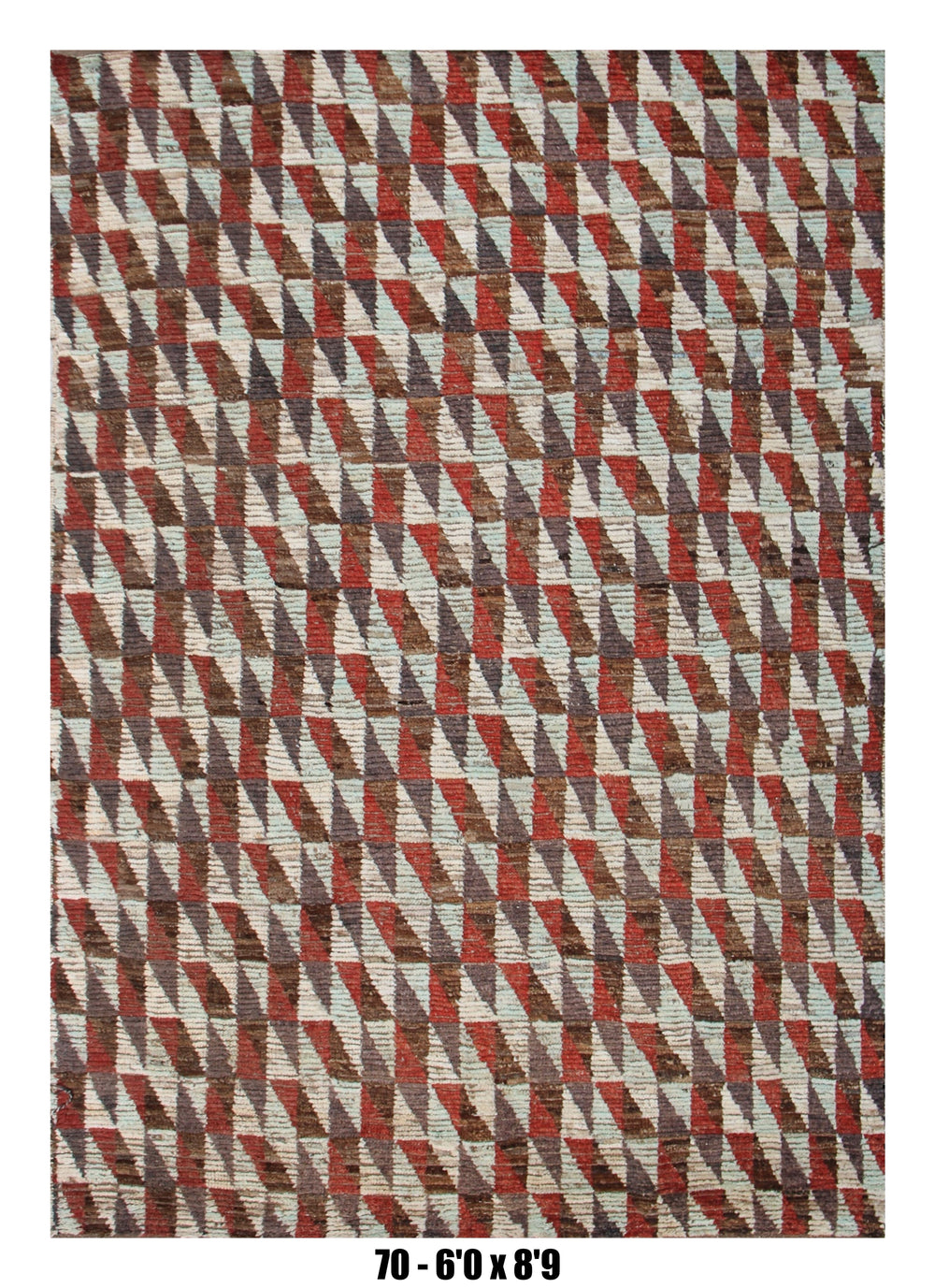Handmade Afghan Rug — Moroccan 6x8-9