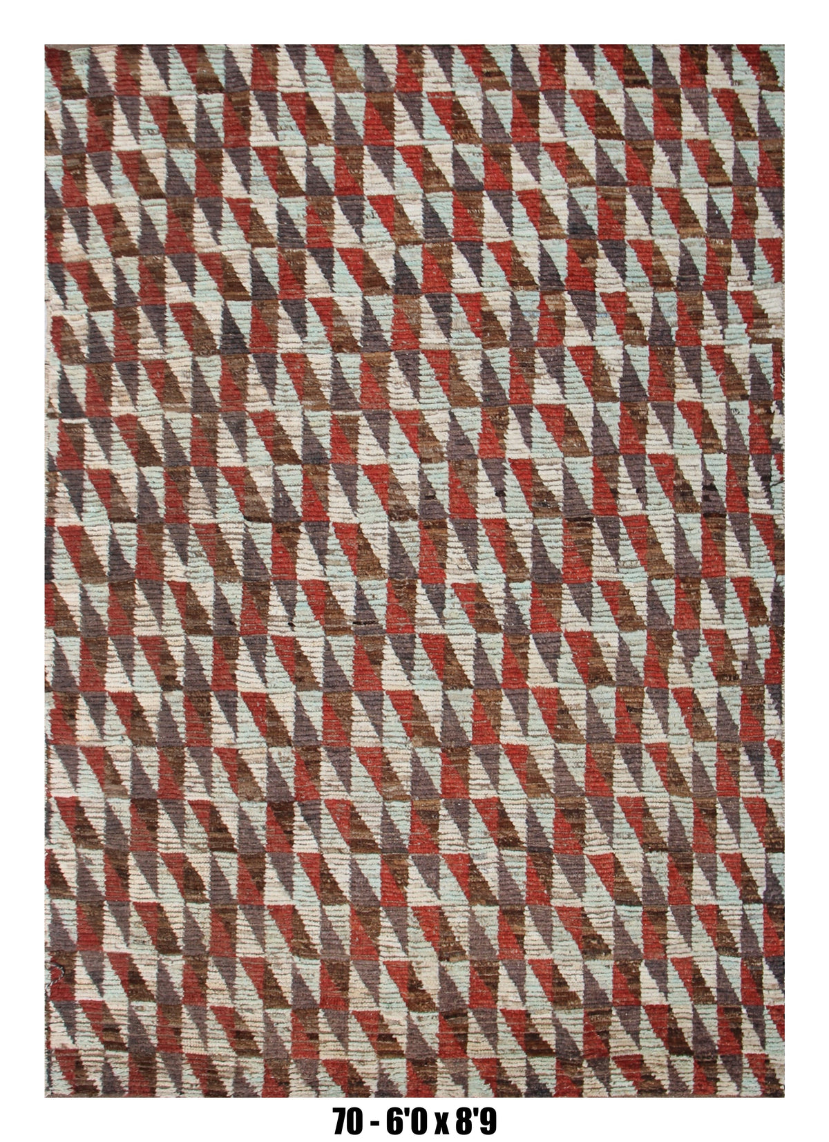 Handmade Afghan Rug — Moroccan 6x8-9